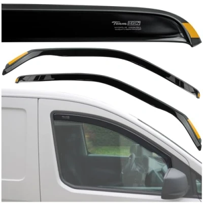 Abbildung von HEKO Kompatibel mit Volkswagen VW T6 2015 2019 Seitenscheiben Windabweiser; Vorne; 2 Stk.; Regenabweiser, Windabweiser, Getönt, Stromlinienförmig; Einfache Montage; Schutz vor Wind und Regen