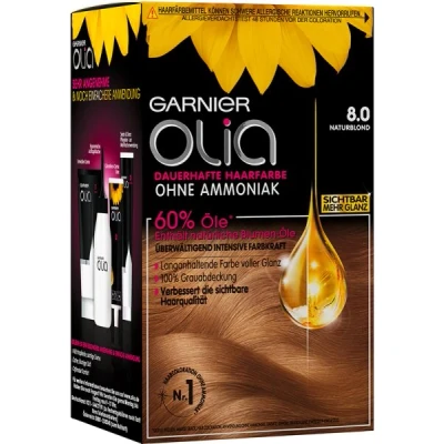 Abbildung von Garnier Olia dauerhafte Haarfarbe 8.0 Naturblond Coloration 1Stk