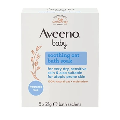 Abbildung von Aveeno Baby Beruhigende Hafer Badesäckchen, 21 g (5 Stück)