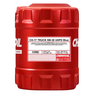 Abbildung von Chempioil Truck UHPD Blue CH 17 5W 30 20l Motoröl CH9117 20 MERCEDES BENZ: Vito Kastenwagen, C Klasse Limousine, E Limousine