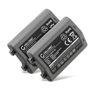 Abbildung von subtel 2X EN EL18 Akku kompatibel mit Nikon D4, D4s, D5, D6 10.8V 3300mAh