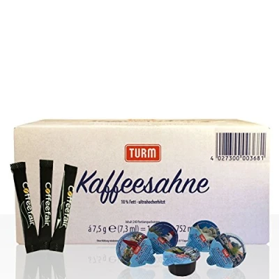 Abbildung von Set Turm Kaffee Sahne 240 Stk &amp; Coffeefair Zucker Sticks 1000 x 4 g