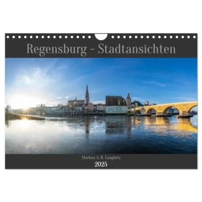 Abbildung von Regensburg Stadtansichten (Wandkalender 2025 DIN A4 quer), CALVENDO Monatskalender