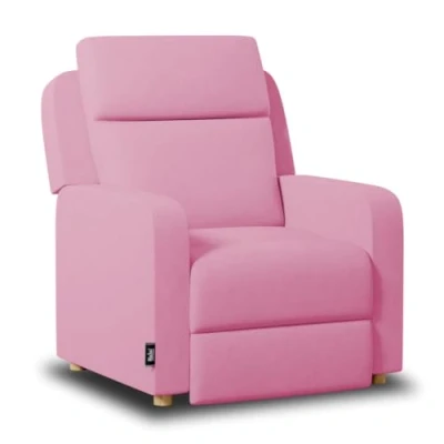 Abbildung von Nalui Sessel Wohnzimmer, Fernsehsessel (77 x 87 98 cm) mit Verstellbarer Beinablage, Manueller Drucköffnung und Verstärkter Struktur. Relaxsessel Liegefunktion 160 Rosa