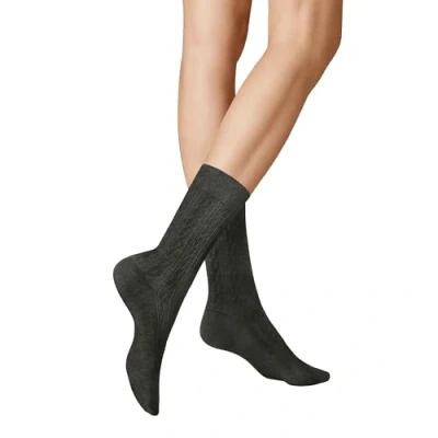 Abbildung von KUNERT Damen Socken Winter Dreams Plait weich Anthrazitmel 4050 35 38