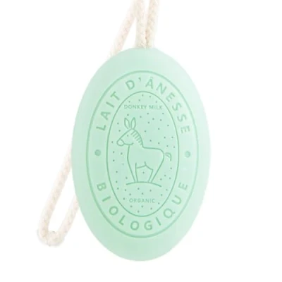 Abbildung von Label Provence Savon de Marseille Französische Seife am Seil aus frischer Bio Eselsmilch Geißblatt Duft 175 g