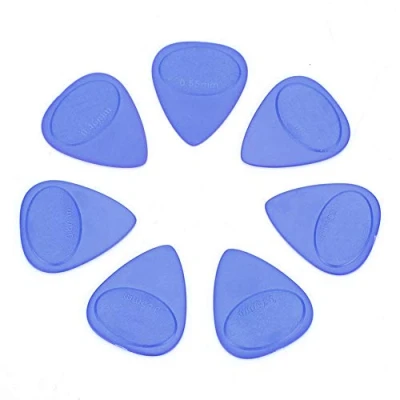 Abbildung von Gitarre Plektrum, 10 Stücke ABS Gitarren Plektren Picks Musikinstrument Zubehör (0,46 mm 1 Dicke)( Blau)