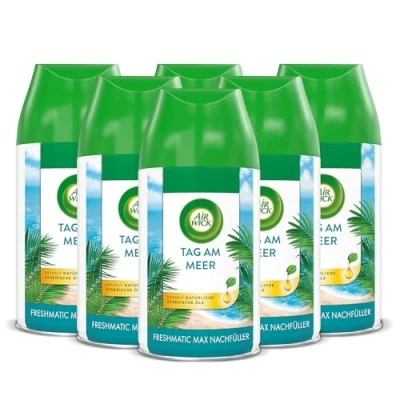 Abbildung von Air Wick Freshmatic Max Raumspray Nachfüller für den Duft: Tag am Meer 6 x 250 ml