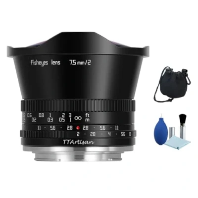 Abbildung von TTArtisan 7,5 mm F2 APS C Fischaugenobjektiv 180 Ultra Weitwinkel große Blende Manueller Fokus Objektiv für Panasonic/Olympus M4/3 Kamera G1 G85 GF1 GF9 GM1 GH2 GH5 EM10II EPL9 EPM1 EM10III