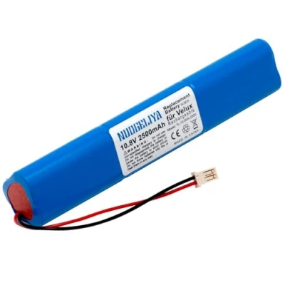 Abbildung von Ersatzakku für Velux Solarfenster Dachfenster &amp; Rollladen 10,8V 2500mAh NiMH mit Kabel und Stecker