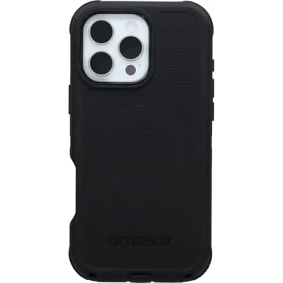 Abbildung von OtterBox Schutzhülle für iPhone 16 Pro Max Defender Serie, Schwarz