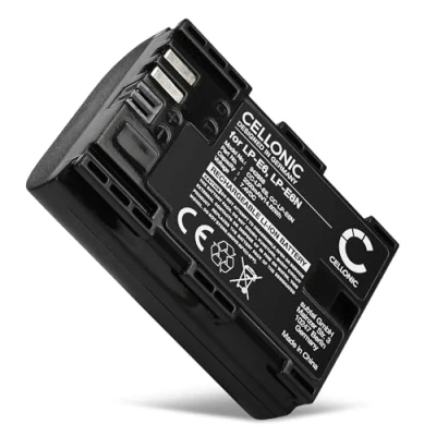 Abbildung von CELLONIC Akku LP E6P kompatibel mit Canon EOS 80D, 70D, 60D, 7D, 6D, 5DS, 5D Mark IV, III, II, R5 II 7.2V 2000mAh