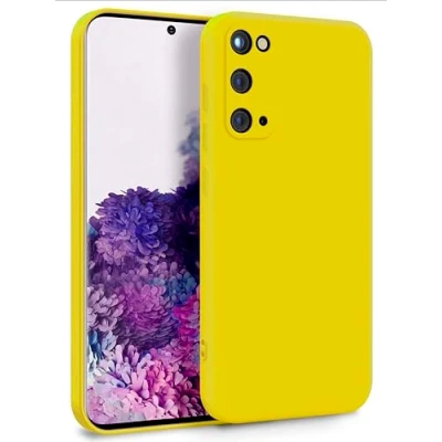 Abbildung von MyGadget Hülle für Samsung Galaxy S20 FE Zweilagige Handyhülle mit Kameraschutz Cover Innenfutter &amp; Silikon außen Gelb