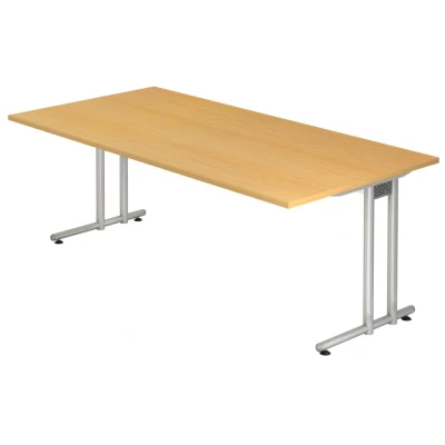 Abbildung von HAMMERBACHER Schreibtisch VNS2E/6/S buche