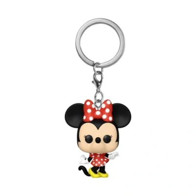 Abbildung von Funko Pop! Keychain: Disney Classics Minnie Mouse Neuartiger Schlüsselanhänger Vinyl Minifigur Zum Sammeln Strumpffüller Geschenkidee Offizielle Handelswaren