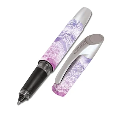 Abbildung von ONLINE Tintenpatronen Rollerball Campus Indian Dream, für Rechtshänder und Linkshänder, ergonomisches Griffstück, Roller Ball, Standard Tintenpatronen, inkl. Kombipatrone blau, 1 Stück (1er Pack)