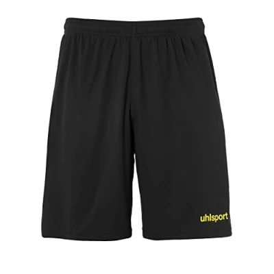 Abbildung von uhlsport Herren Center Basic Shorts, schwarz/limonengelb, XXL