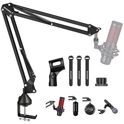 Abbildung von Mikrofon Arm,Aokeo AK 35 Ständer Arm für Blue Yeti,Blue Snowball,HyperX QuadCast,SoloCast,Elgato Wave,Broadcast,Studio Programm Aufnahme
