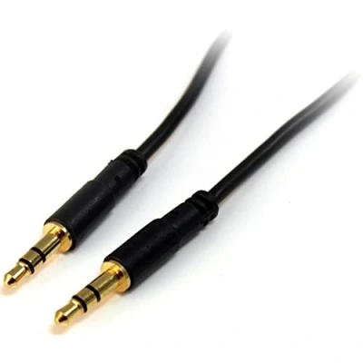 Abbildung von StarTech.com 3,5 mm Aux Kabel (3m, schlank, St/St, Audiokabel, Kopfhörerkabel , 3,5mm Klinkenkabel) (MU10MMS)