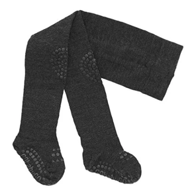 Abbildung von GoBabyGo Wollstrumpfhose, 6 12 Monate, Dunkelgrau Melange