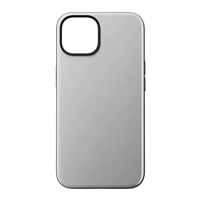 Abbildung von NOMAD Sport Case für iPhone 14 Hülle aus Polycarbonat mit TPE Bumper glänzender PET Beschichtung MagSafe kompatibel Grau