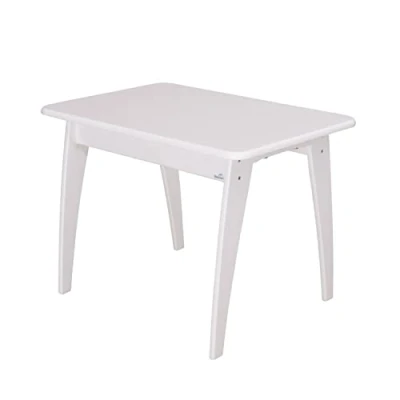 Abbildung von geuther Tisch Bambino Höhe 55 cm Buche Massivholz Ideales Kinderzimmerzubehör bis 6 Jahre Passender Spieltisch zu Möbeln Weiß
