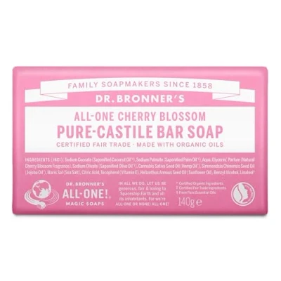 Abbildung von Dr. Bronner&#039;s Reine Naturseife Kirschblüte 140g