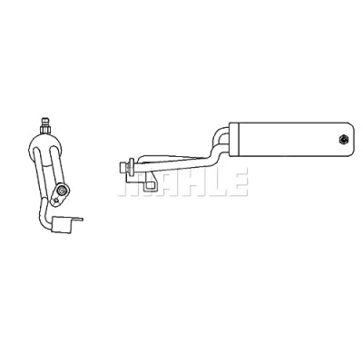 Abbildung von MAHLE ORIGINAL AD 69 000S Trockner NISSAN: Qashqai / Qashqai+2 I