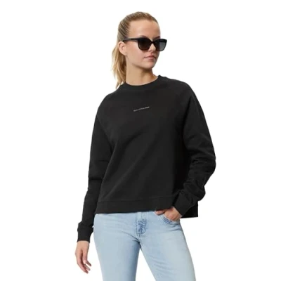 Abbildung von Marc O&#039;Polo Denim Raglan Longsleeve Slits AT Sideseam Sweatshirt, Damen, Größe: XXS, Black