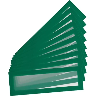 Abbildung von Tarifold Es 195205 Pack mit 10 magnetischen Bilderrahmen, A5/A4, für Etiketten (H 55 x L 210 mm), Magnet PRO magnetische Whiteboards, Grün