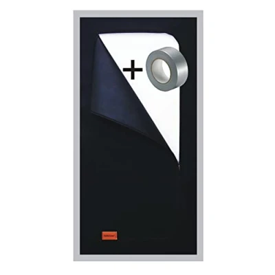 Abbildung von SafeCore Staubschutztür mit Reißverschluss 1x 220x110 cm mitBand Doppelseitiger Reißverschluss, Premium Polypropylen Vliesstoff Abdeckung für Renovierung, Staubdichte Bauabdeckung