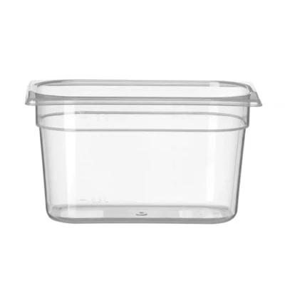 Abbildung von HENDI Gastronormbehälter, Temperaturbeständig von 40 bis 80C, Skalierung, Geruchs und geschmackneutral, 4,0L, Polypropylen, GN 1/4, 265x162x(H)150mm, Transparent