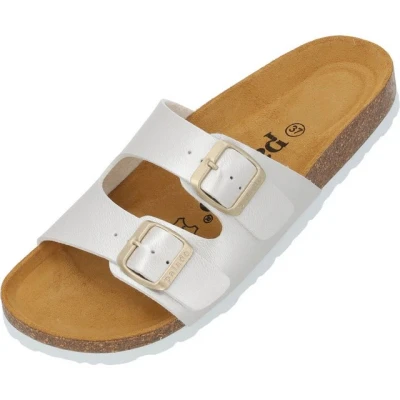 Abbildung von Palado Milos Pantolette flach, Damen, Größe: 40, Silber metalic Schuhe