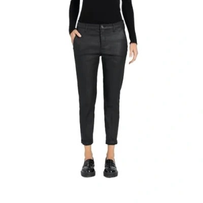 Abbildung von MAC Jeans TURN UP Straight FIT Chino, Damen, Größe: 44x44, Schwarz