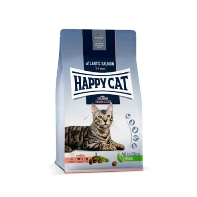 Abbildung von Happy Cat 70553 Culinary Adult Atlantik Lachs Katzen Trockenfutter für ausgewachsene &amp; Kater 1,3 kg Inhalt