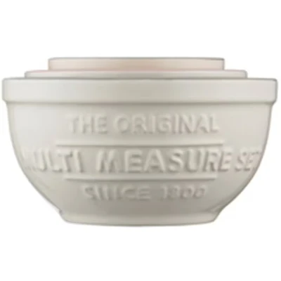 Abbildung von Mason Cash Schüssel, 3 tlg., aus Steingut, (Messbecher Set), für 1 CUP, 1/2 CUP und 1/3