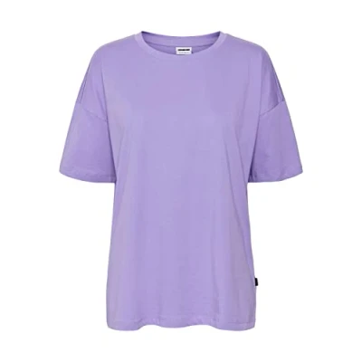 Abbildung von Noisy may Damen Nmida S/S O neck Top Fwd Noos, Paisley Purple, XS