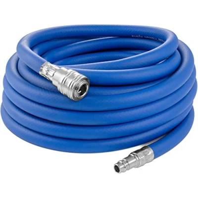 Abbildung von Poppstar Druckluftschlauch Premium Hybrid PVC mit Gewebeeinlage, (Innendurchmesser 9,2mm) Schnellkupplungen, bis 20 bar