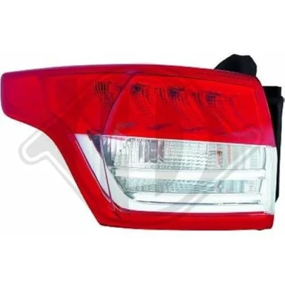 Abbildung von DIEDERICHS 1471091 Rückleuchte links äusserer Teil PY21W, LED mit Lampenträger, Glühlampe FORD: KUGA 2