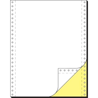 Abbildung von SIGEL 33242 Endlospapier 12 Zoll x 240 mm (A4 hoch), 60/57 g, 1000 Sätze LP, Kopie gelb+AHL, SD, 2fach, Druckerpapier