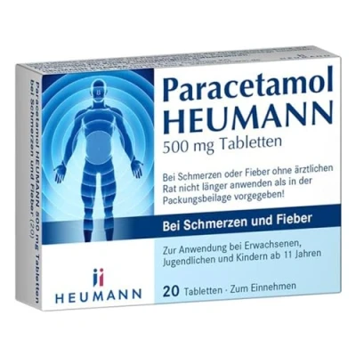 Abbildung von Heumann Paracetamol 500 mg Tabletten 20 St