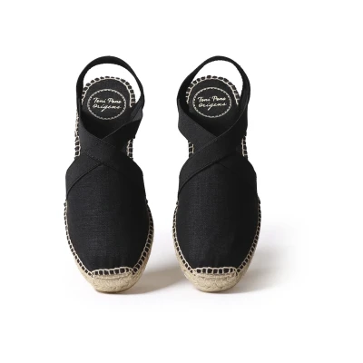 Abbildung von Toni Pons Verona Keilsandalette, Damen, Größe: 37, Black Schuhe
