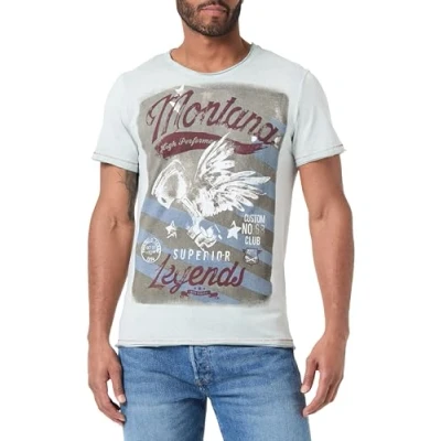 Abbildung von Key Largo Montana Tshirt print, Herren, Größe: Large, Faded moss