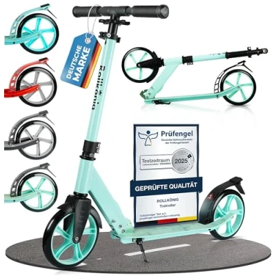 Abbildung von ROLLKÖNIG Tretroller Rollkönig ® Scooter Kinder Ab 5 Jahren, City mit großen Rädern, Jahres
