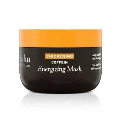 Abbildung von ahuhu THICKENING Coffein Energizing Mask (150 ml) Haarmaske mit Bio Koffein &amp; haarverdickender Reisstärke, stimuliert vitalisiert Kopfhaut Haar, unterstützt das Haarwachstum, vegane Haarpflege