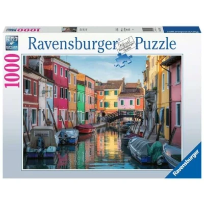 Abbildung von Ravensburger Puzzle 17392 Burano in Italien 1000 Teile für Erwachsene und Kinder ab 14 Jahren, Black