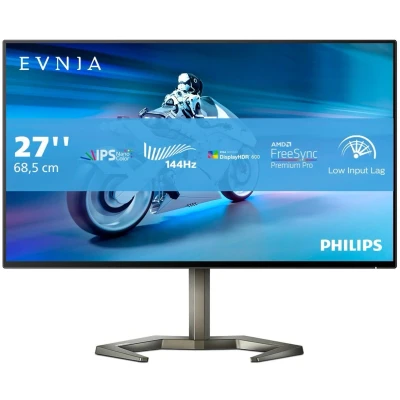 Abbildung von Philips Evnia 27M1F5800 27 Zoll UHD Gaming Monitor, HDR600, G Sync Compatible, FreeSync Premium Pro (3840x2160, 144 Hz, HDMI 2.1, DisplayPort, USB Hub) schwarz
