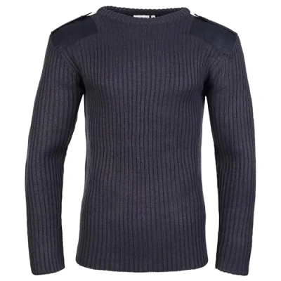 Abbildung von Fort Herren 120 Crew Neck Combat Pullover mit Rundhalsausschnitt, Marineblau, M