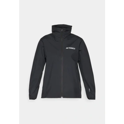 Abbildung von Adidas Terrex Multi Essentials RAIN Outdoorjacke, Damen, Größe: Large, Black
