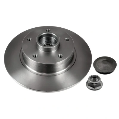 Abbildung von BLUE PRINT ADR164304 Bremsscheibe Hinterachse 260 8 5 114 voll geölt mit Fettkappe, ABS Sensorring RENAULT: MEGANE 3 Schrägheck, Coupe